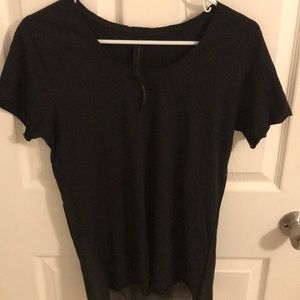 Black sheer T-shirt